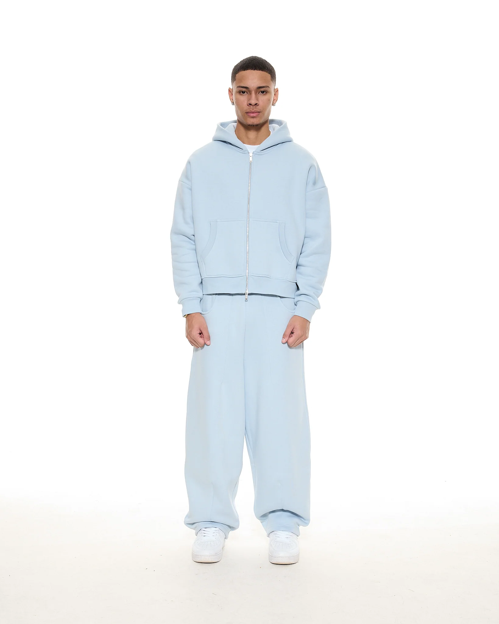 COZY STRAIGHT LEG SWEATS - GLACIER - Image 5